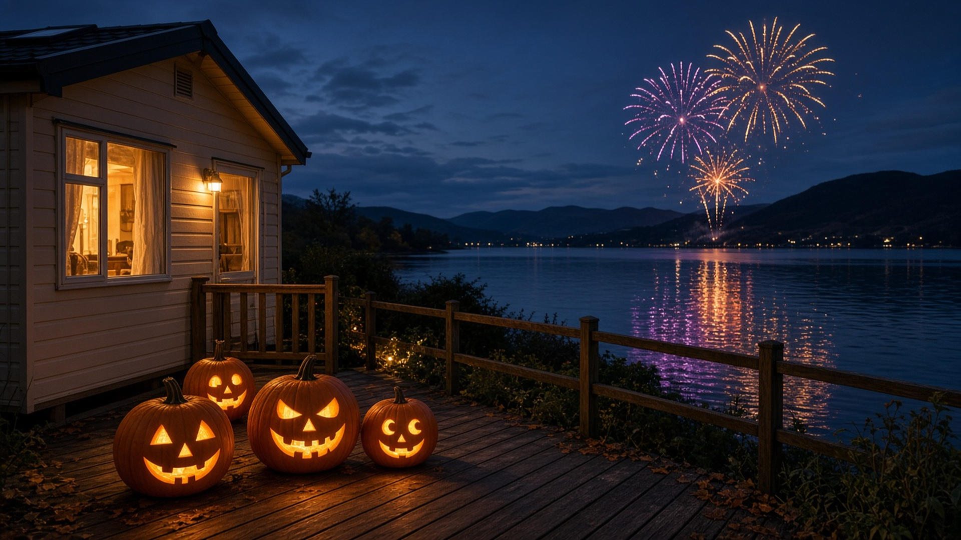 Pumpkins and Fireworks over the Gareloch at Rosneath Castle Park